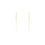 Boucles d'oreilles pendantes carrine or jaune oxyde de zirconium