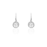 Boucles d'oreilles pendantes chimere argent blanc oxyde de zirconium Boucles d'oreilles pendantes chimere argent blanc oxyde de zirconium
