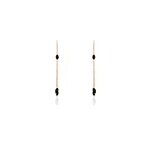 Boucles d'oreilles pendantes diamantine argent rose pierre de synthese Boucles d'oreilles pendantes diamantine argent rose pierre de synthese