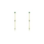 Boucles d'oreilles pendantes emeald is the new black or jaune emeraude