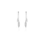 Boucles d'oreilles pendantes euriell argent blanc
