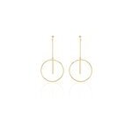 Boucles d'oreilles pendantes evana plaqué or jaune Boucles d'oreilles pendantes evana plaqué or jaune