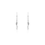 Boucles d'oreilles pendantes fabia argent blanc Boucles d'oreilles pendantes fabia argent blanc