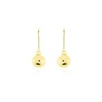Boucles d'oreilles pendantes fidelia boules or jaune Boucles d'oreilles pendantes fidelia boules or jaune