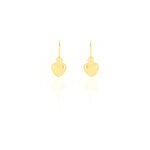 Boucles d'oreilles pendantes france - marie coeur or jaune Boucles d'oreilles pendantes france - marie coeur or jaune
