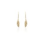 Boucles d'oreilles pendantes hanae plaqu� or jaune