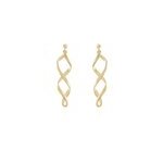 Boucles d'oreilles pendantes indi plaqué or jaune Boucles d'oreilles pendantes indi plaqué or jaune