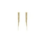 Boucles d'oreilles pendantes josephine acier dor