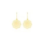 Boucles d'oreilles pendantes jovita or jaune