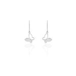 Boucles d'oreilles pendantes maria argent blanc