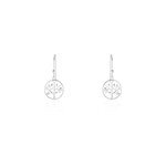 Boucles d'oreilles pendantes mely argent blanc Boucles d'oreilles pendantes mely argent blanc