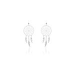 Boucles d'oreilles pendantes misalie argent blanc Boucles d'oreilles pendantes misalie argent blanc
