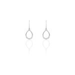 Boucles d'oreilles pendantes nicole argent blanc oxyde de zirconium Boucles d'oreilles pendantes nicole argent blanc oxyde de zirconium