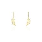 Boucles d'oreilles pendantes or jaune nahia oxydes de zirconium