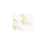 Boucles d'oreilles pendantes orientale or jaune perle de culture