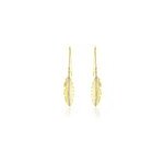Boucles d'oreilles pendantes paola or jaune diamant