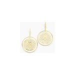 Boucles d'oreilles pendantes rosamund or jaune