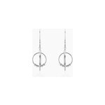 Boucles d'oreilles pendantes siara argent blanc Boucles d'oreilles pendantes siara argent blanc