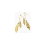 Boucles d'oreilles pendantes soline or jaune