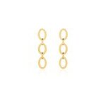 Boucles d'oreilles pendantes sprita acier dor