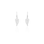Boucles d'oreilles pendantes taiana argent blanc