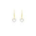 Boucles d'oreilles pendantes ursa or jaune diamant Boucles d'oreilles pendantes ursa or jaune diamant