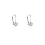 Boucles d'oreilles pendantes ursilla or blanc diamants Boucles d'oreilles pendantes ursilla or blanc diamants