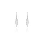 Boucles d'oreilles pendantes violka argent blanc Boucles d'oreilles pendantes violka argent blanc