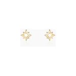 Boucles d'oreilles puces asdis plaque or jaune