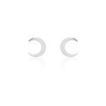 Boucles d'oreilles puces astre argent blanc