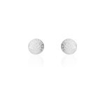 Boucles d'oreilles puces ayana argent blanc Boucles d'oreilles puces ayana argent blanc