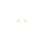 Boucles d'oreilles puces camomille or jaune oxyde de zirconium