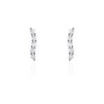 Boucles d'oreilles puces dahina or blanc oxyde de zirconium Boucles d'oreilles puces dahina or blanc oxyde de zirconium