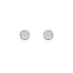 Boucles d'oreilles puces darwin argent blanc oxyde