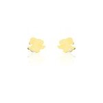 Boucles d'oreilles puces elioussa lapin or jaune oxyde de zirconium