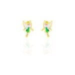 Boucles d'oreilles puces feerie or jaune Boucles d'oreilles puces feerie or jaune
