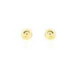 Boucles d'oreilles puces fidelia boule or jaune
