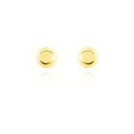 Boucles d'oreilles puces fidelia boule or jaune