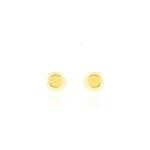 Boucles d'oreilles puces fidelia boule or jaune