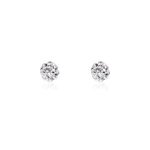 Boucles d'oreilles puces fidelia boule or jaune boules cristal