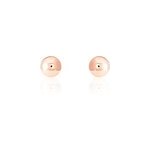 Boucles d'oreilles puces fidelia boule or rose