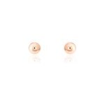 Boucles d'oreilles puces fidelia boule or rose