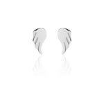 Boucles d'oreilles puces kayli argent blanc