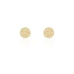 Boucles d'oreilles puces laria plaqu or jaune