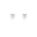 Boucles d'oreilles puces luann or blanc topaze Boucles d'oreilles puces luann or blanc topaze