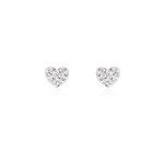 Boucles d'oreilles puces or jaune ianuaria cristal