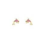 Boucles d'oreilles puces or jaune mael smalto