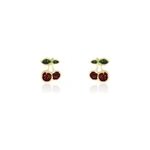 Boucles d'oreilles puces or jaune segonde
