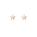 Boucles d'oreilles puces or rose lison alphonsine