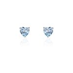 Boucles d'oreilles puces salona or blanc topaze Boucles d'oreilles puces salona or blanc topaze